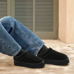 Women’s Genuine Suede Platform Slippers