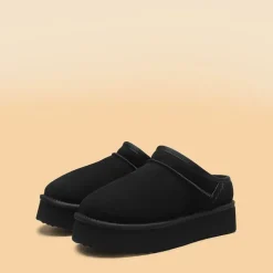 Women’s Genuine Suede Platform Slippers