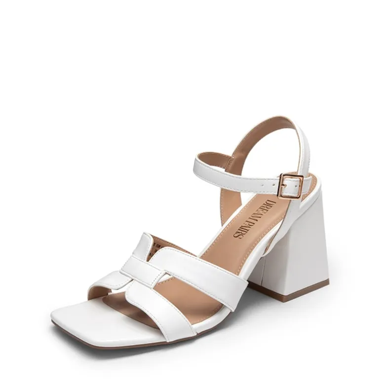 Women’s Interlocking Strap Block Heel Sandals