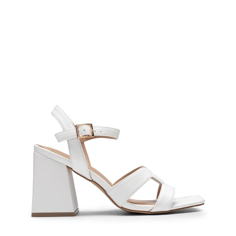 Women’s Interlocking Strap Block Heel Sandals