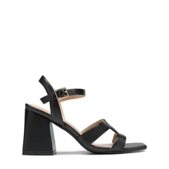 Women’s Interlocking Strap Block Heel Sandals