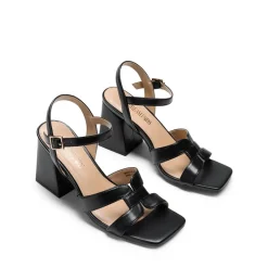 Women’s Interlocking Strap Block Heel Sandals