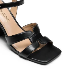 Women’s Interlocking Strap Block Heel Sandals