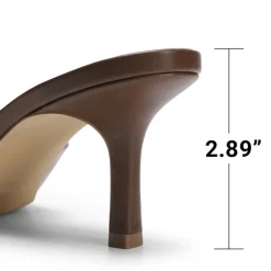 Women’s Kitten Heel Square Toe Sandals
