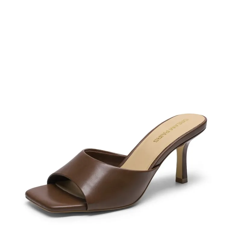 Women’s Kitten Heel Square Toe Sandals