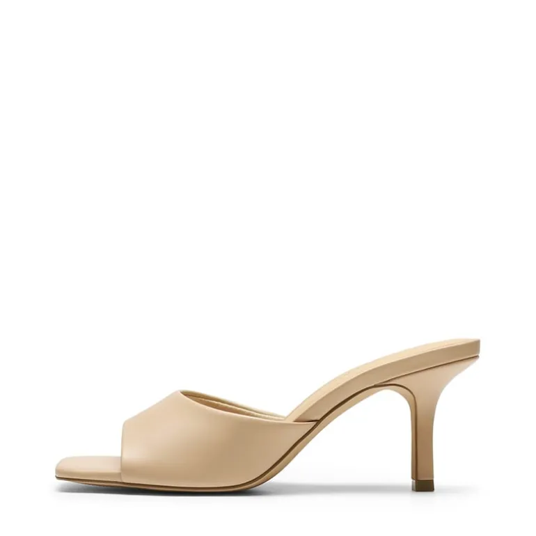 Women’s Kitten Heel Square Toe Sandals