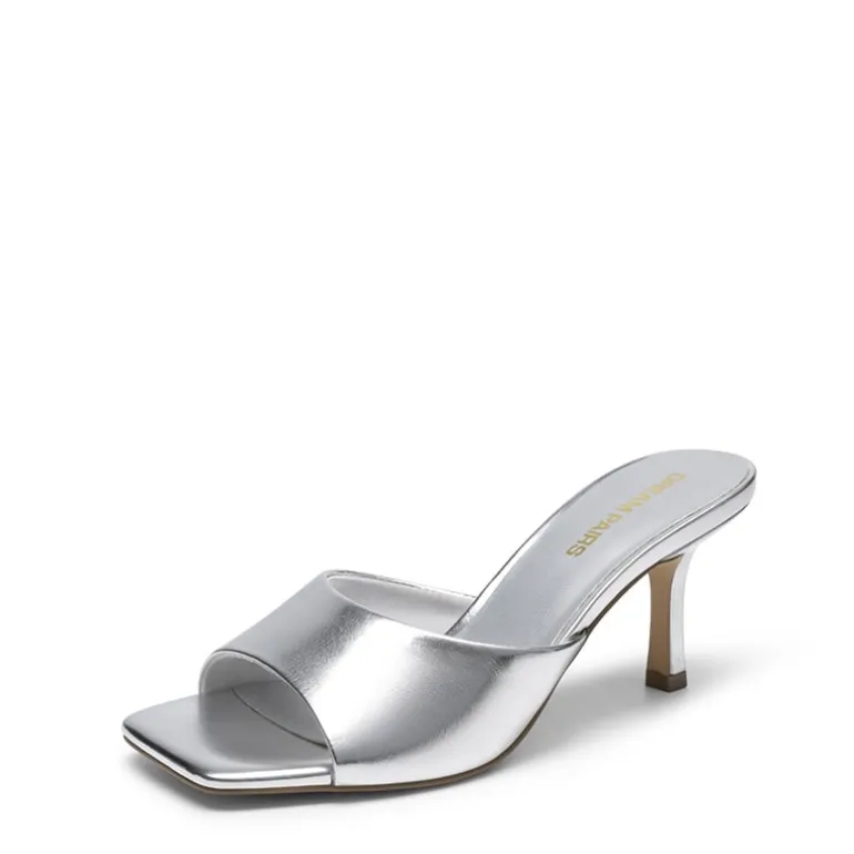 Women’s Kitten Heel Square Toe Sandals