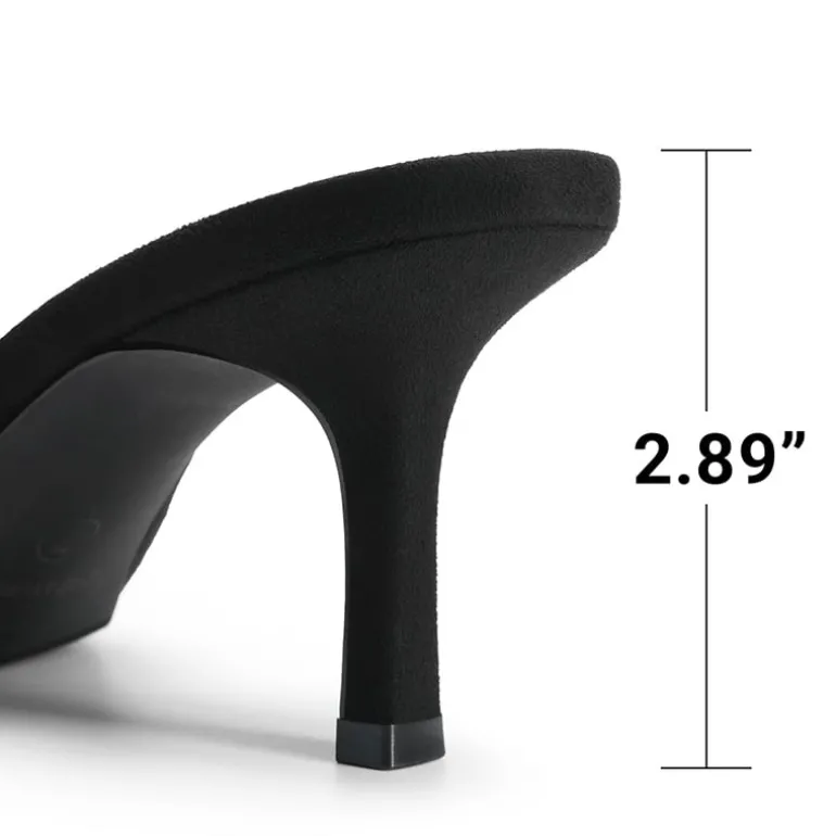 Women’s Kitten Heel Square Toe Sandals