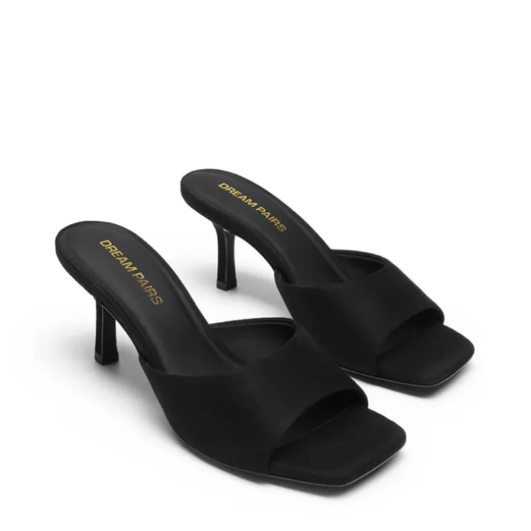 Women’s Kitten Heel Square Toe Sandals