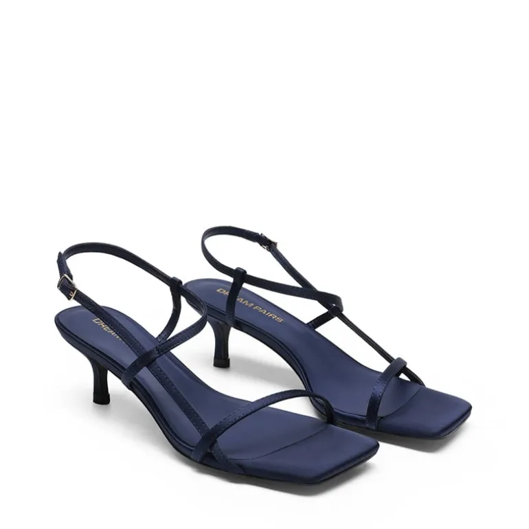 Women’s Kitten Heels with Crossover Straps