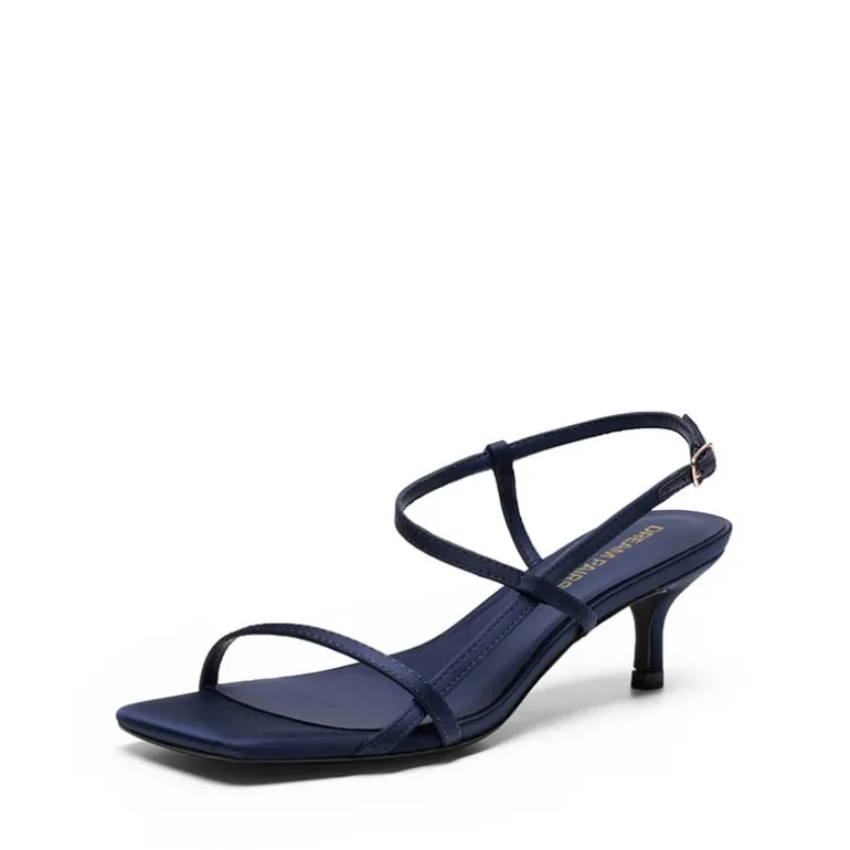 Women’s Kitten Heels with Crossover Straps