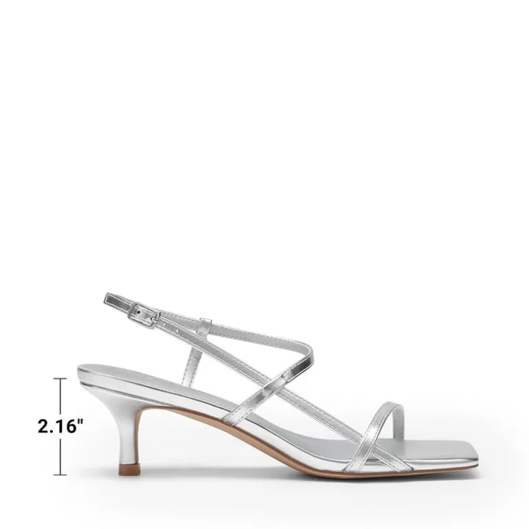 Women’s Kitten Heels with Crossover Straps