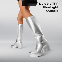 Women’s Knee-High Block Heel Boots