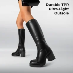 Women’s Knee-High Block Heel Boots