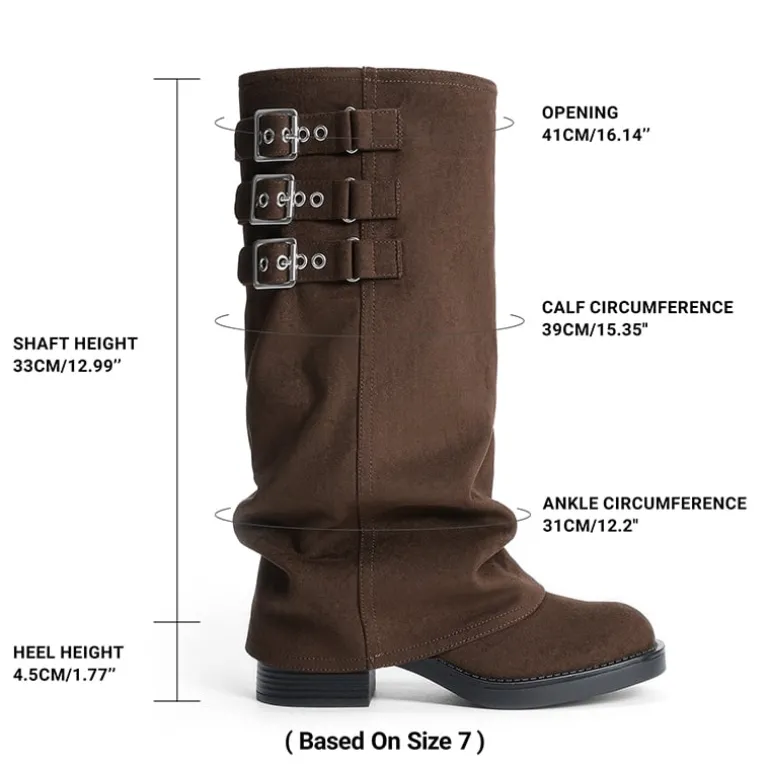 Women’s Knee-High Moto Boots