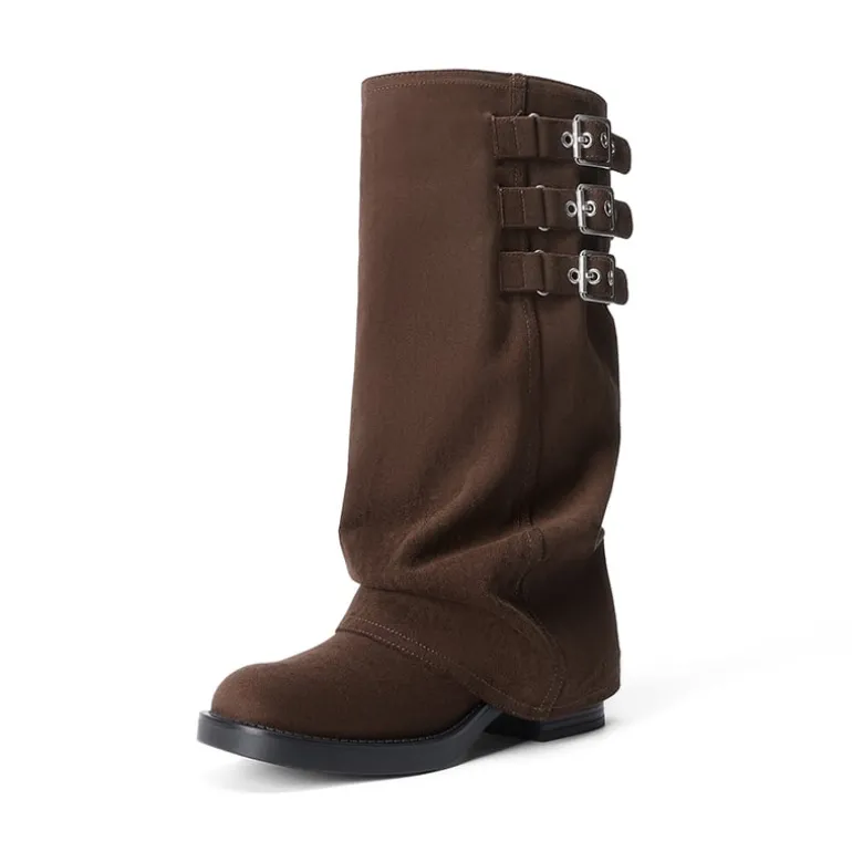 Women’s Knee-High Moto Boots