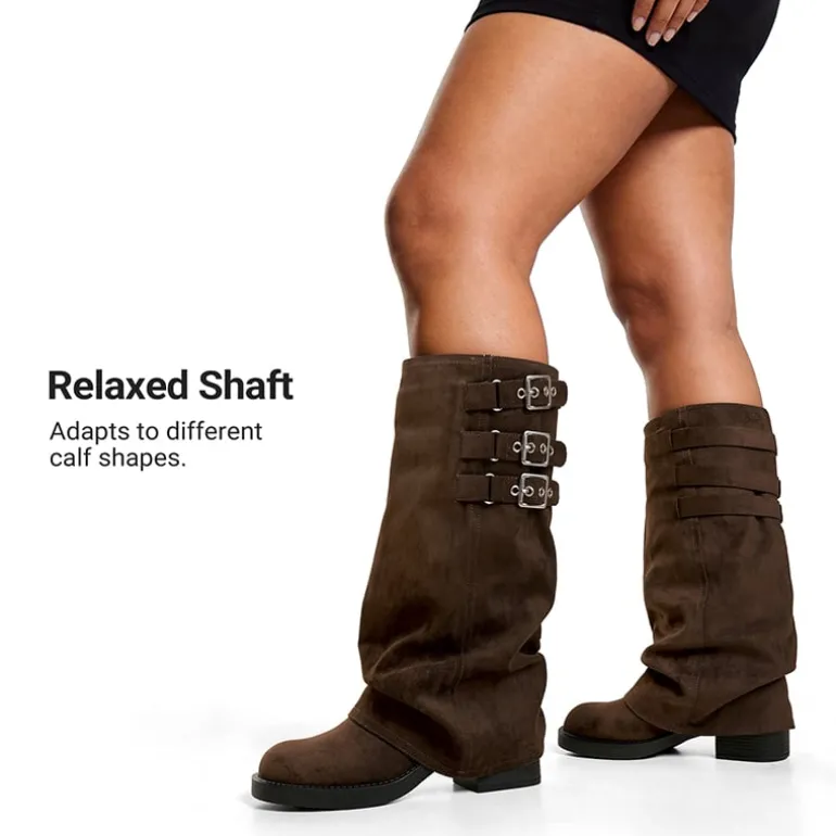 Women’s Knee-High Moto Boots