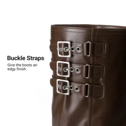 Women’s Knee-High Moto Boots