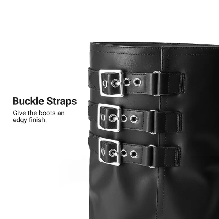 Women’s Knee-High Moto Boots