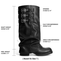Women’s Knee-High Moto Boots