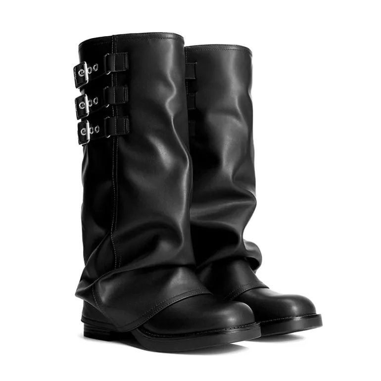 Women’s Knee-High Moto Boots