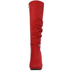 Women's Knee-High Platform Heeled Boots