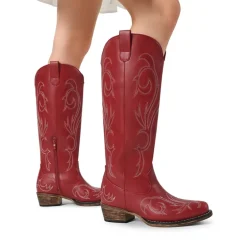 Women’s Knee-High Western Block Heel Boots