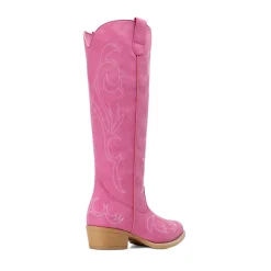 Women’s Knee-High Western Block Heel Boots
