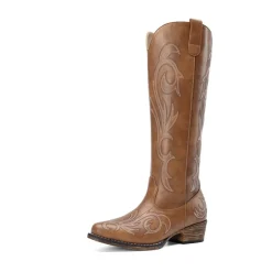 Women’s Knee-High Western Block Heel Boots