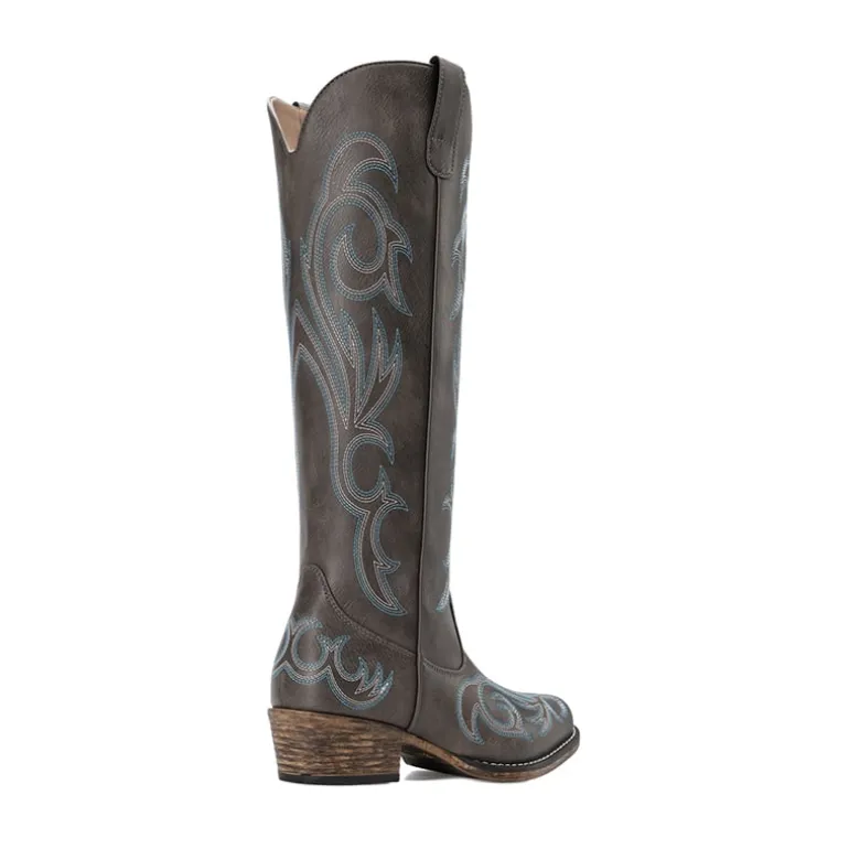 Women’s Knee-High Western Block Heel Boots