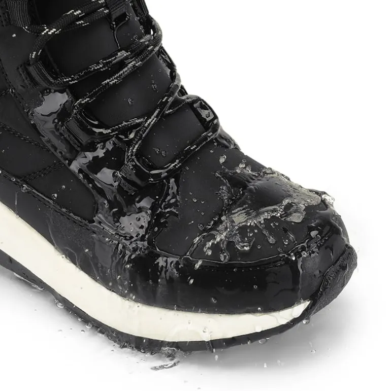 Women’s Lace-up Fur Snow Boots