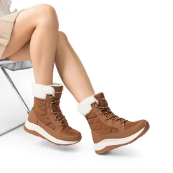 Women’s Lace-up Fur Snow Boots