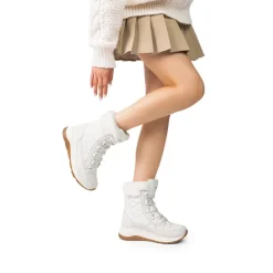 Women’s Lace-up Fur Snow Boots