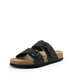 Women’s Leather Slip-On Sandals with Arch Support