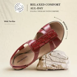 Women’s Lightweight Flat Sandals with Arch Support