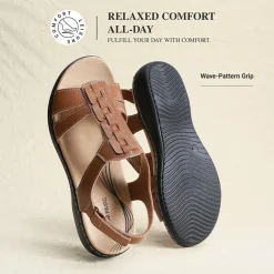 Women’s Lightweight Flat Sandals with Arch Support