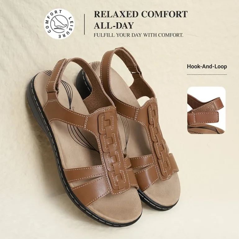 Women’s Lightweight Flat Sandals with Arch Support