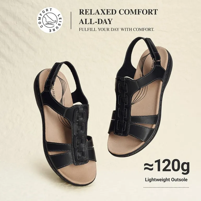 Women’s Lightweight Flat Sandals with Arch Support