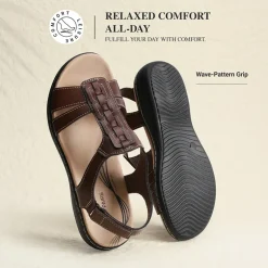Women’s Lightweight Flat Sandals with Arch Support