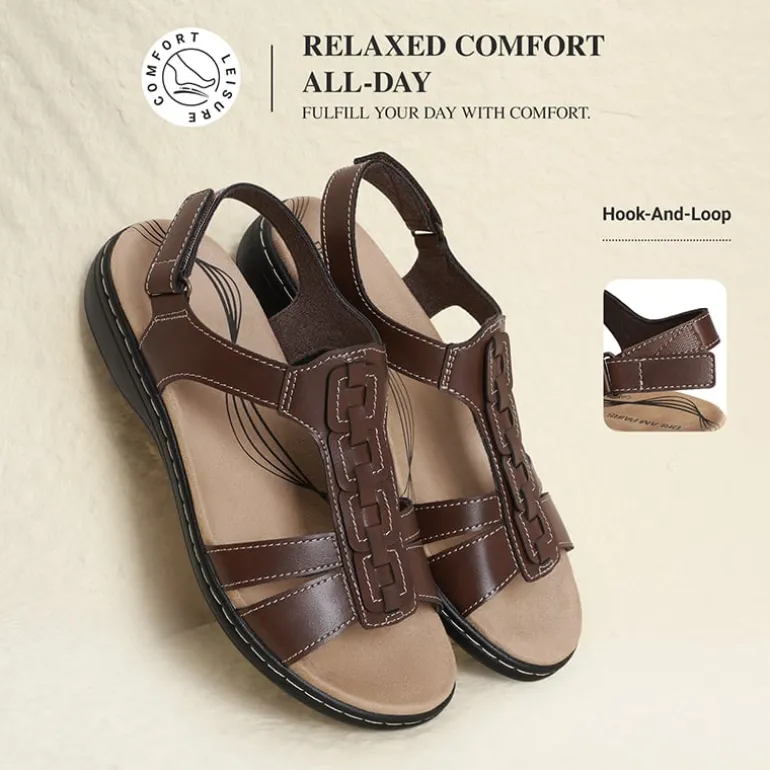 Women’s Lightweight Flat Sandals with Arch Support
