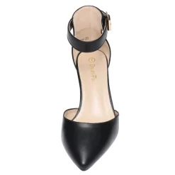 Women's Low Heel Ankle Strap Pumps