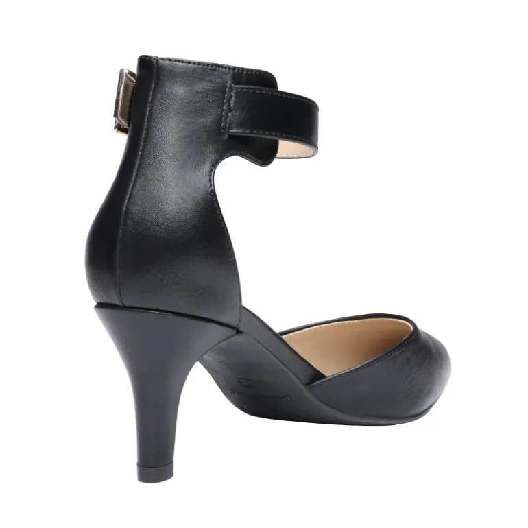 Women's Low Heel Ankle Strap Pumps