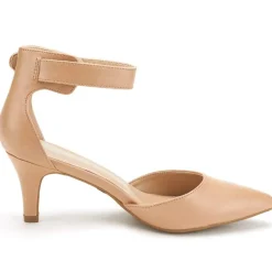 Women's Low Heel Ankle Strap Pumps