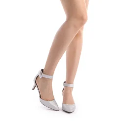 Women's Low Heel Ankle Strap Pumps