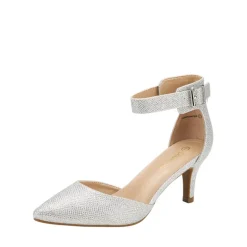 Women's Low Heel Ankle Strap Pumps