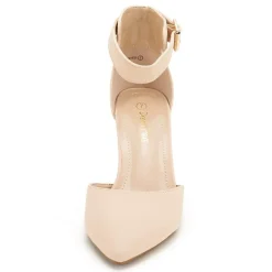 Women's Low Heel Ankle Strap Pumps