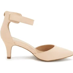 Women's Low Heel Ankle Strap Pumps