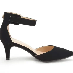 Women's Low Heel Ankle Strap Pumps
