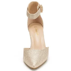 Women's Low Heel Ankle Strap Pumps