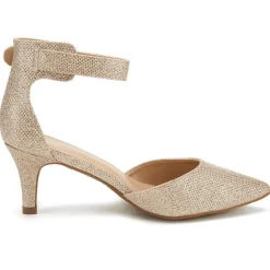 Women's Low Heel Ankle Strap Pumps
